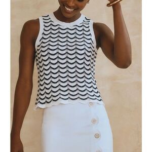 NWT J McLaughlin Maris Sweater in Stripe, Small $198 D16